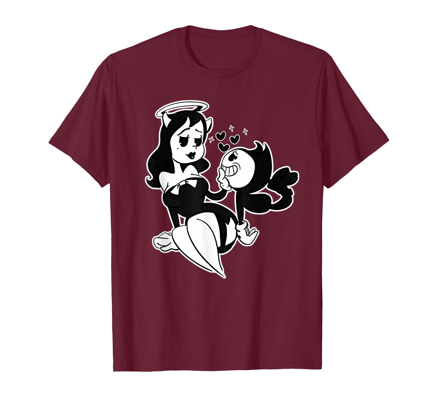 Alice Angel Gothic Angel x Bendy Demon Vintage Cartoon T-Shirt