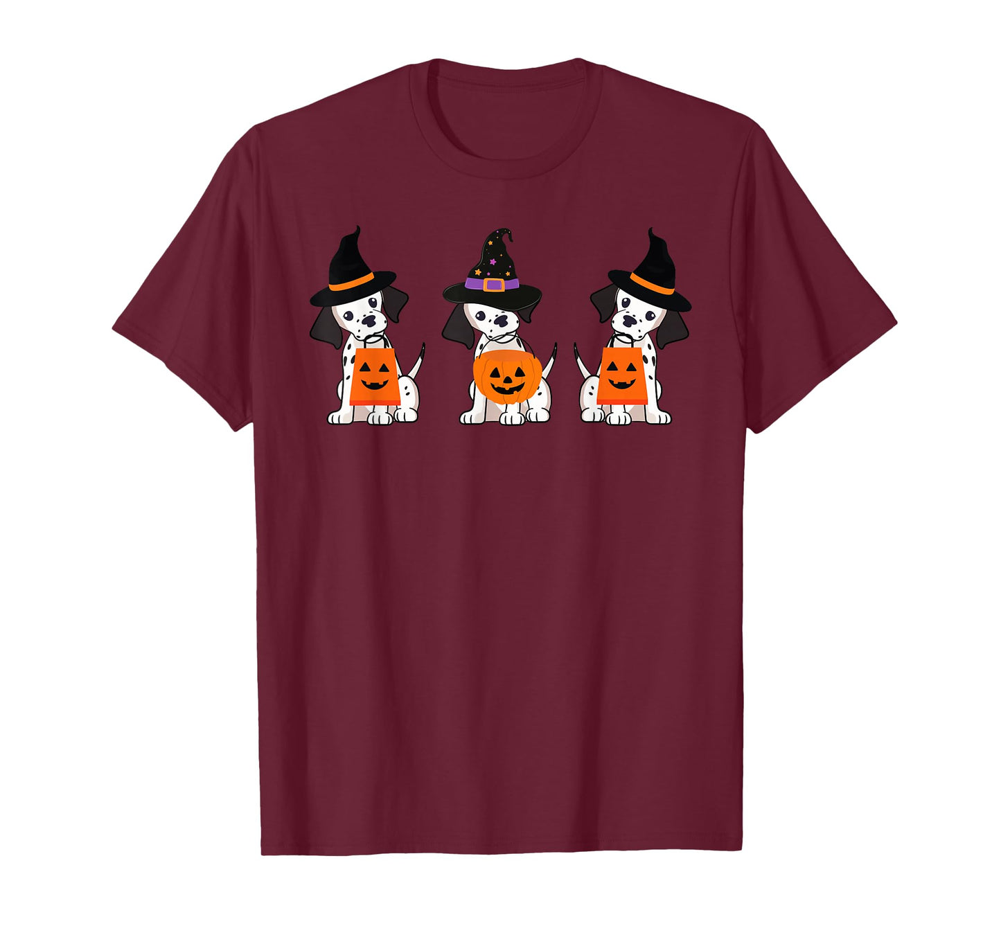 Halloween Dalmatian Dogs Trick Or Treat T-Shirt