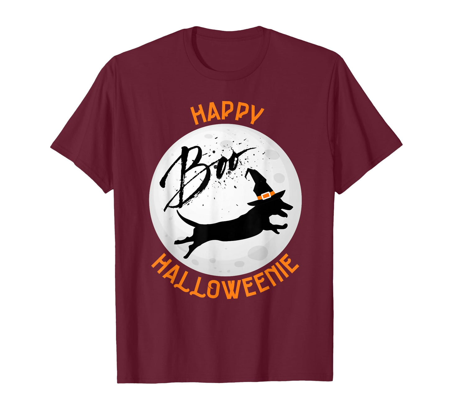Happy Halloweener Dachshund Funny Wiener Dog Halloween T-Shirt