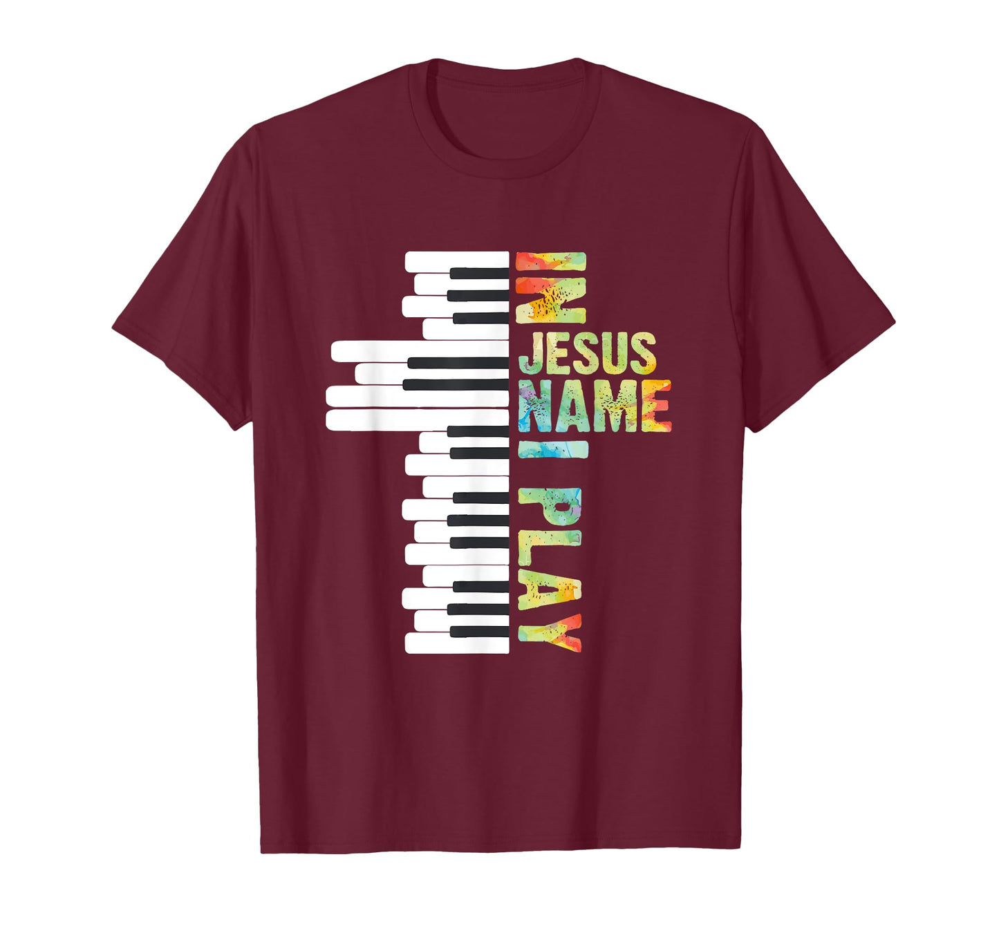 CharlIan Minds - Christian Piano Lovers In Jesus Christian Name I Play Piano Music Vintage T-Shirt