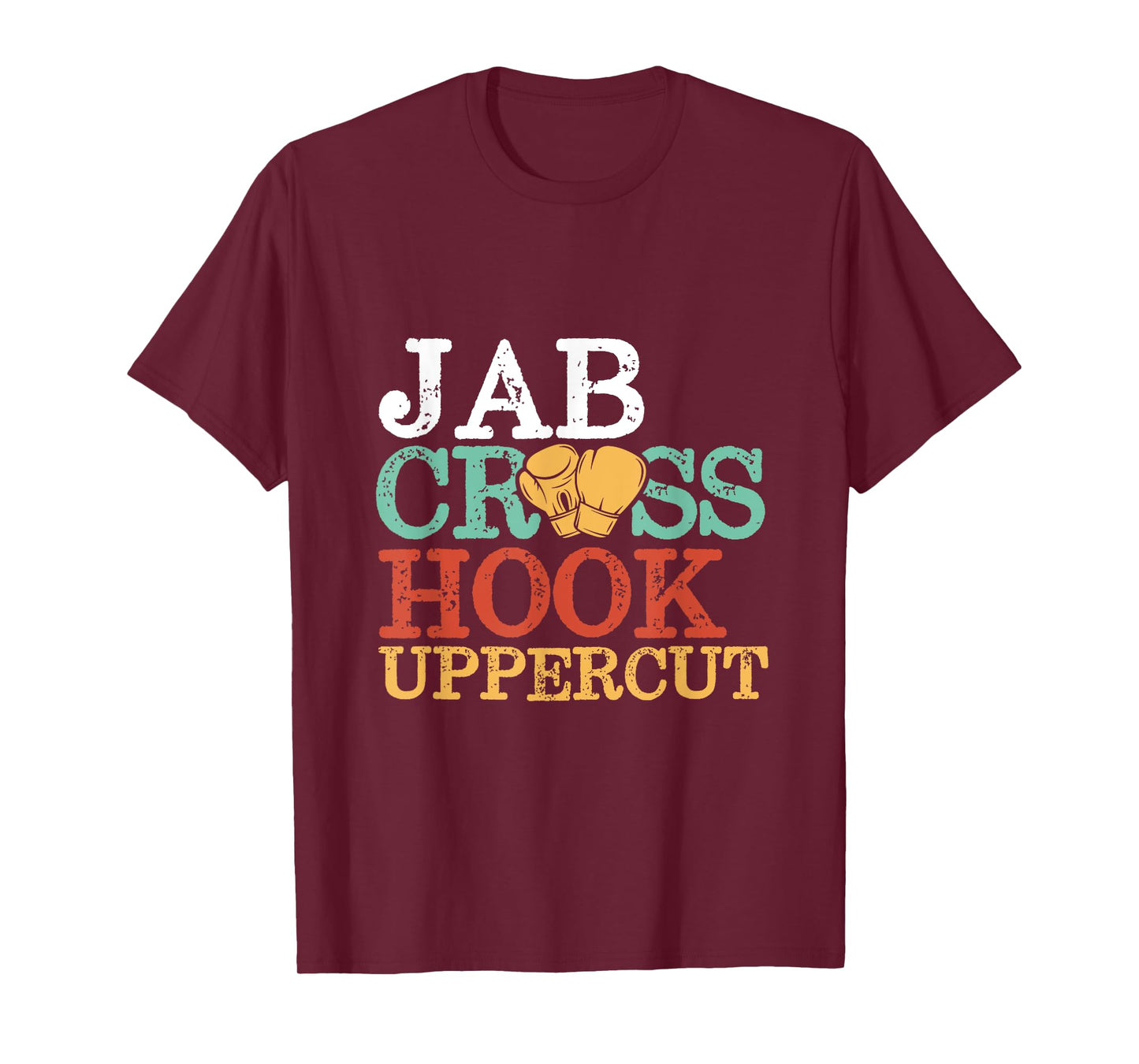 Jab Cross Hook Uppercut Boxer Workout Women Kickboxing T-Shirt