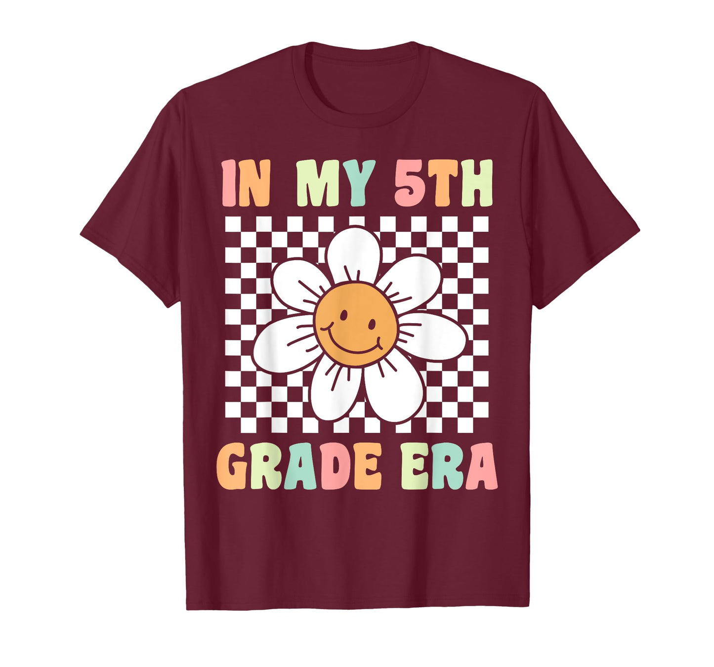 In My 5th Grade Era Flower Groovy Fifth Grade Back to School T-Shirt