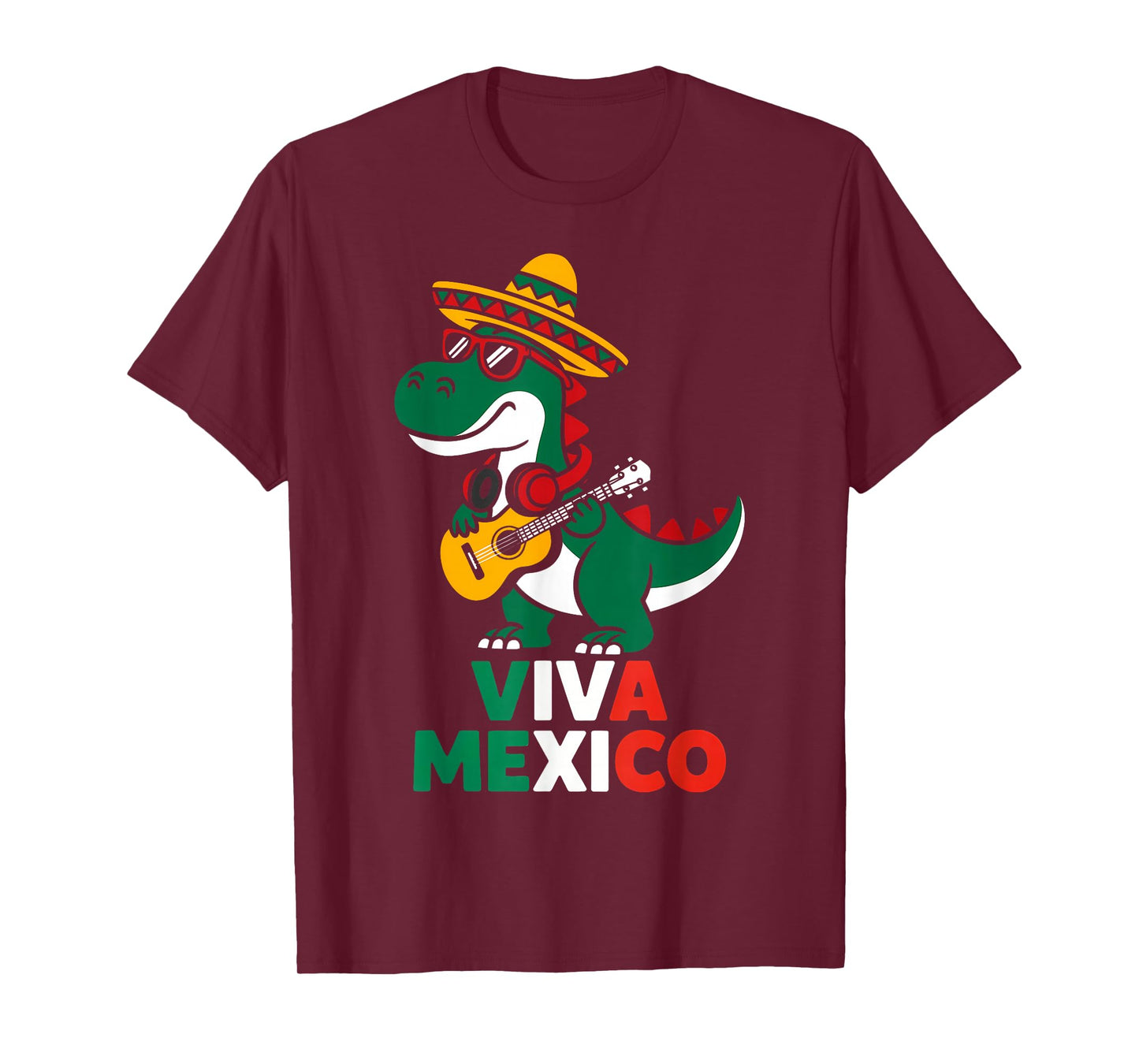 Viva Mexico Dance Dinosaur Independence Day Toddler Boy Kids T-Shirt