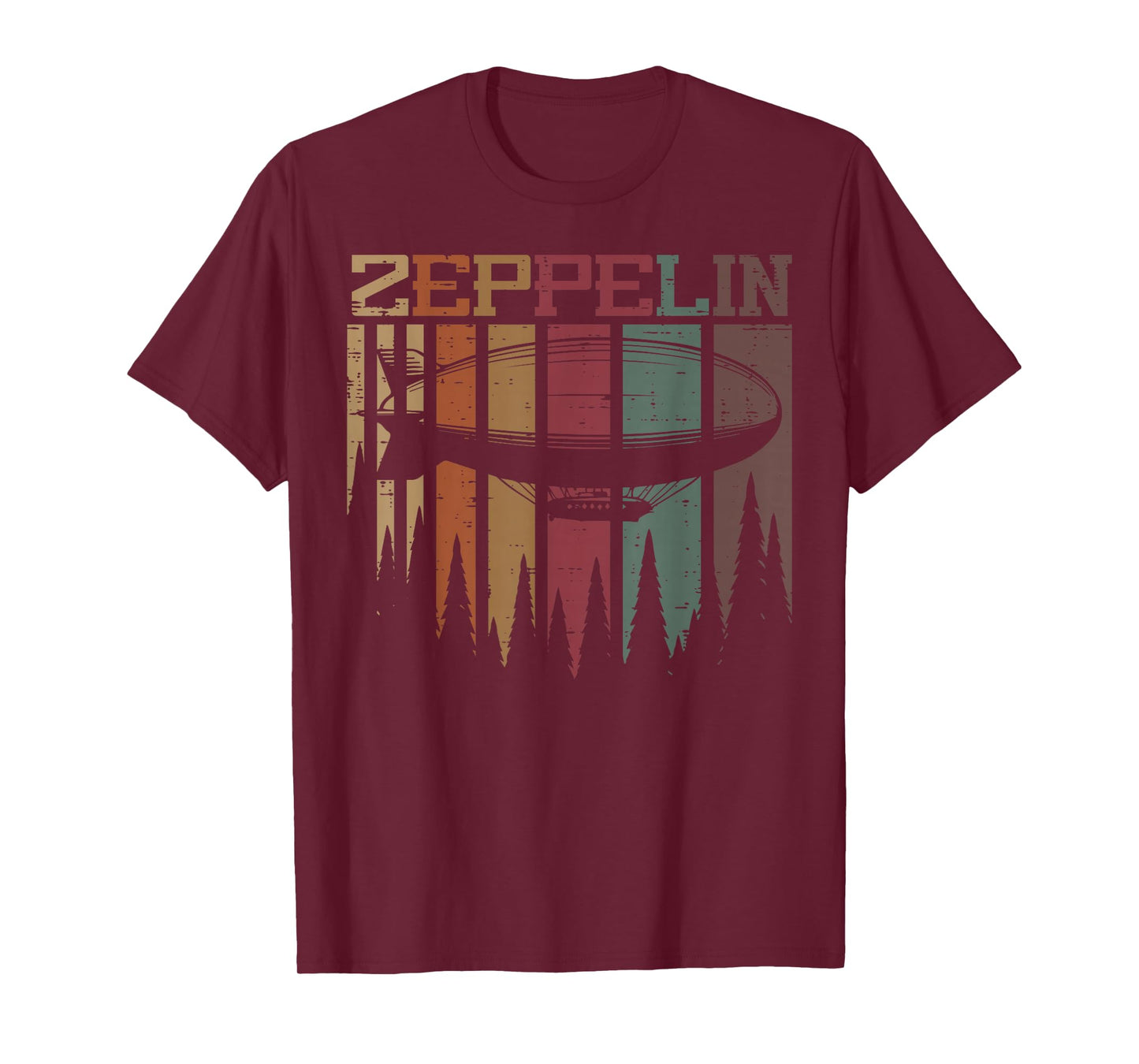 Zeppelin Retro Strips Vintage Airship Men Boys Kids Women T-Shirt