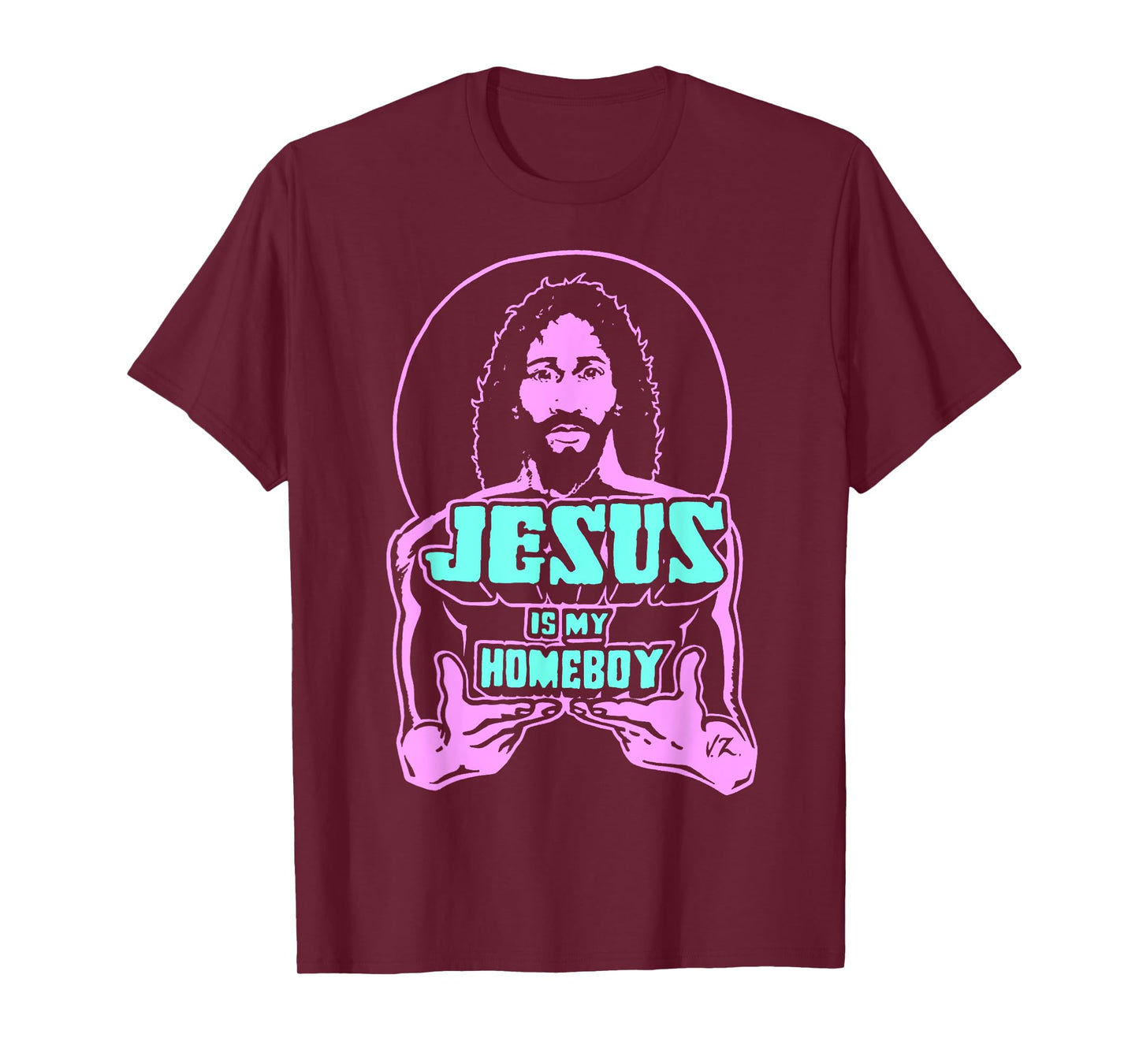 Jesus Is My Homeboy 80s Colours T-Shirt
