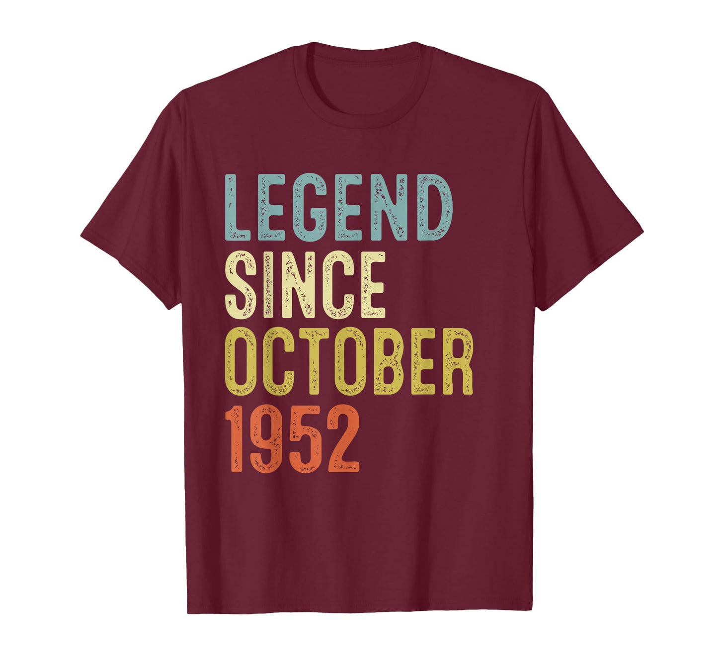 Legend Since October 1952 73rd Birthday Gifts 73 Year Old T-Shirt