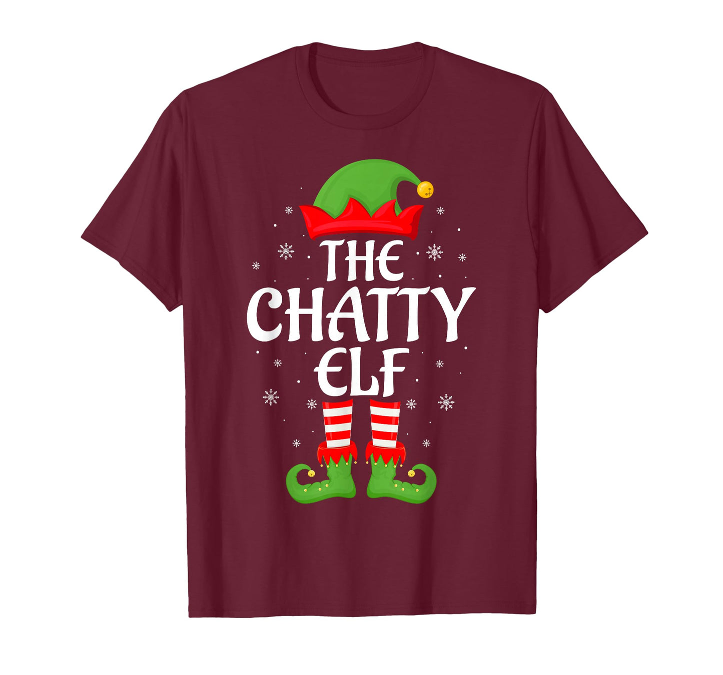 Chatty Elf Xmas Family Matching Elf Squad Christmas T-Shirt