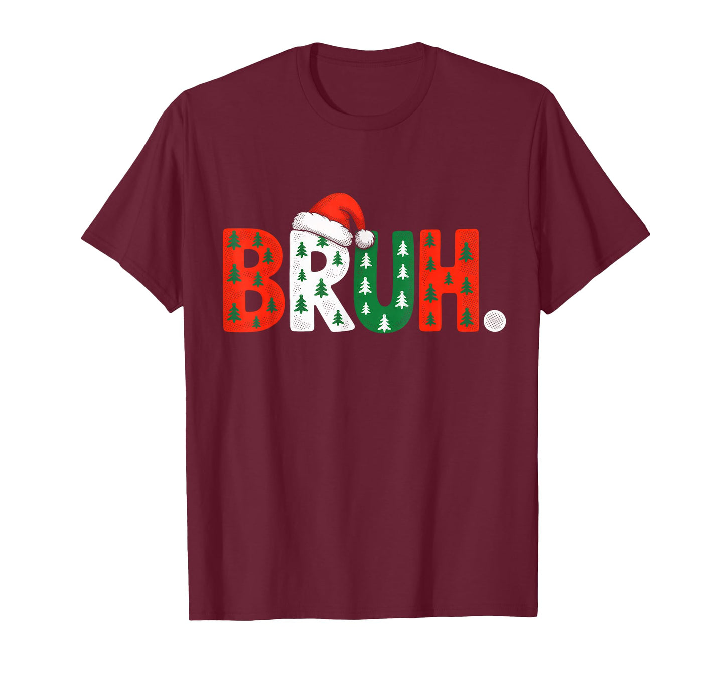 Bruh Funny Christmas for Men Teens Boys Kids Xmas Pajamas T-Shirt
