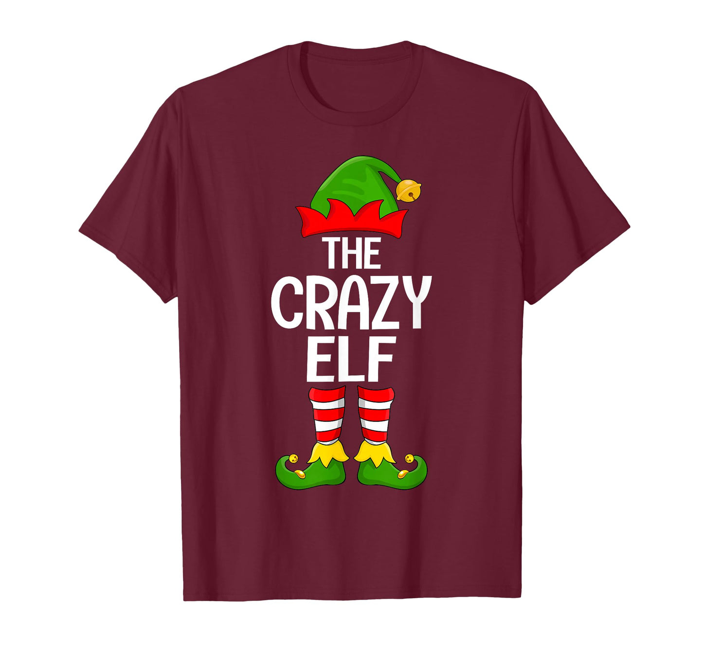Crazy Elf Xmas Matching Family Elf Squad Christmas T-Shirt
