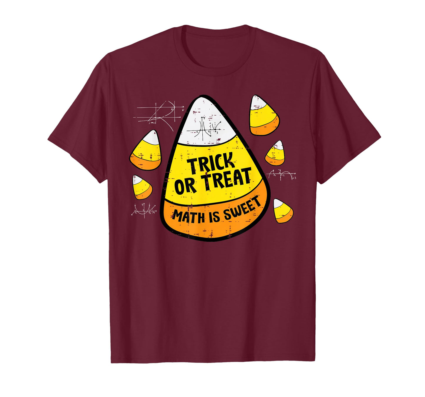 Halloween Candy Corn Math Sweet Trick Treat Men Women Kids T-Shirt