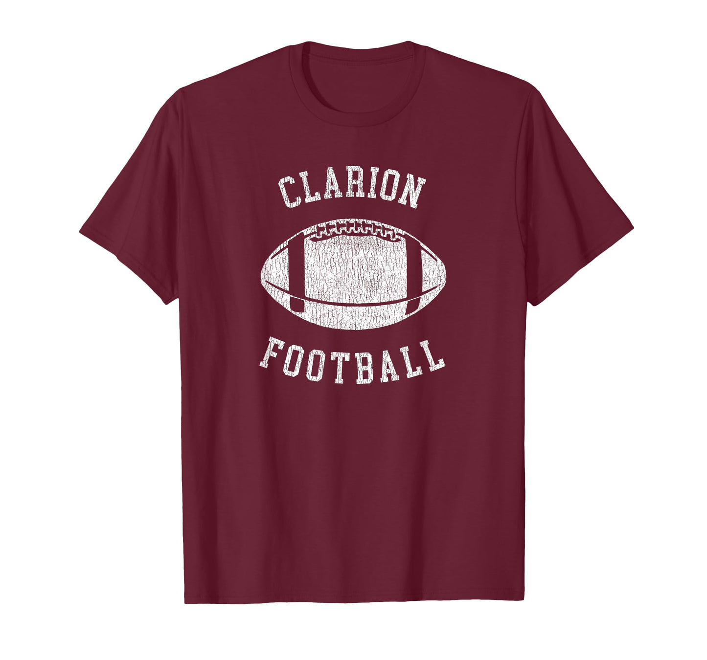 Clarion Football Distressed Vintage 80's Throwback Classic T-Shirt