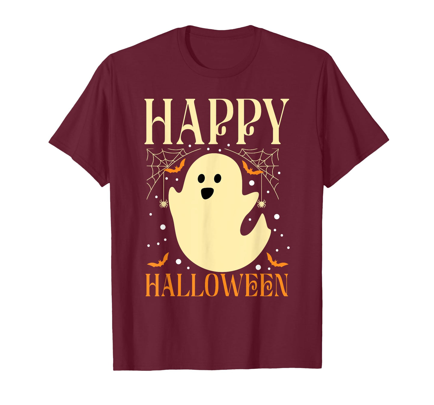 Happy Halloween Ghost Cute Spooky Boo Adults Kids T-Shirt