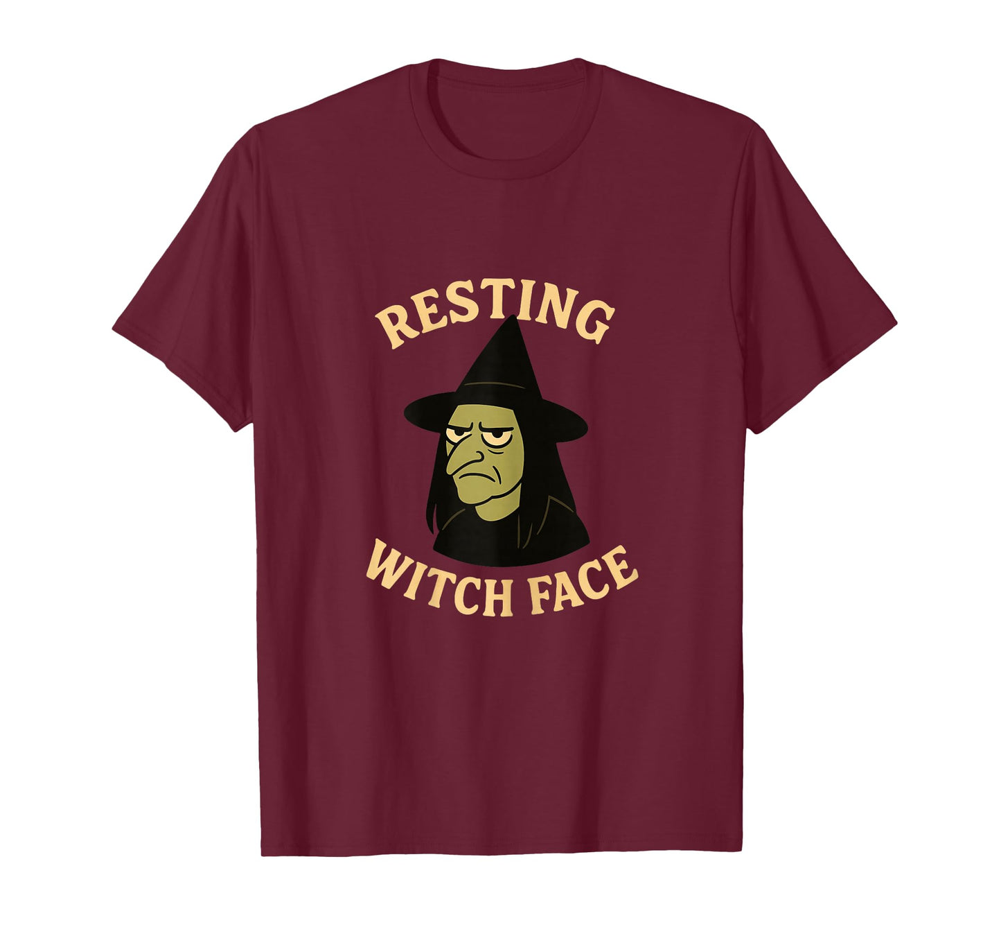 Resting Witch Face – Funny Grumpy Witch Halloween Graphic T-Shirt