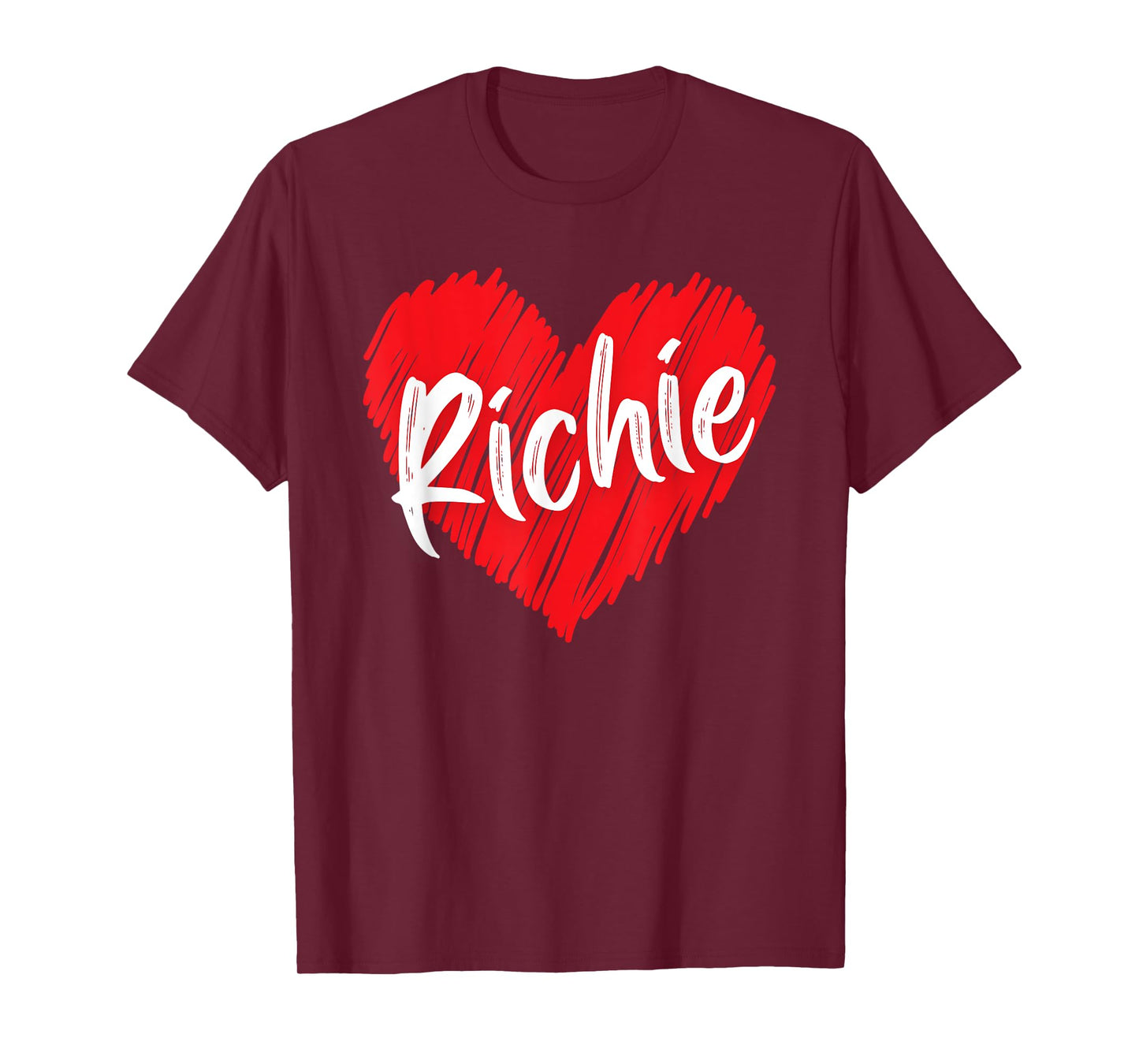 I Love Richie Heart Personalized Name Richie T-Shirt