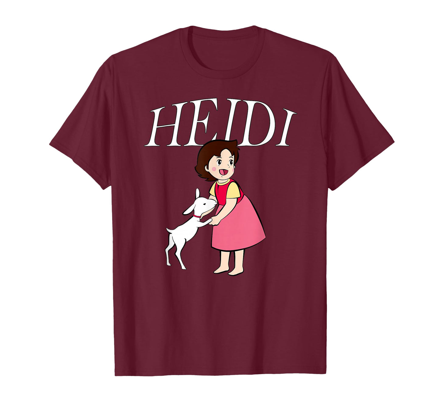 Heidi with Goat Cute Cartoon TV Series with Logo T-Shirt
