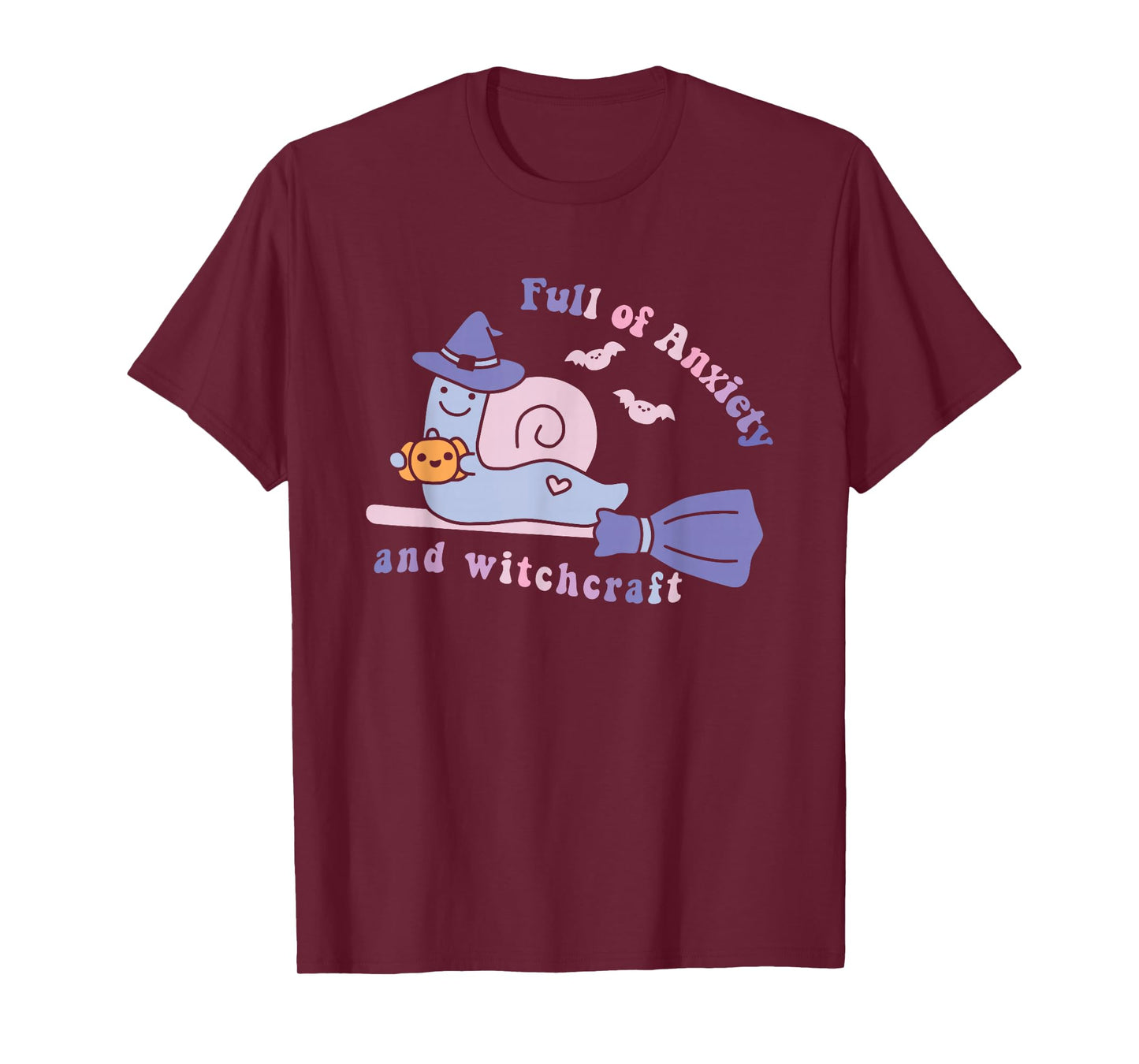 Full of Anxiety and Witchcraft Funny Halloween T-Shirt