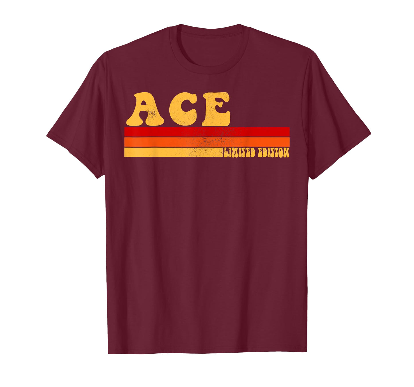 AmaStyle Co. ACE Name Personalized Idea Men Retro Vintage T-Shirt