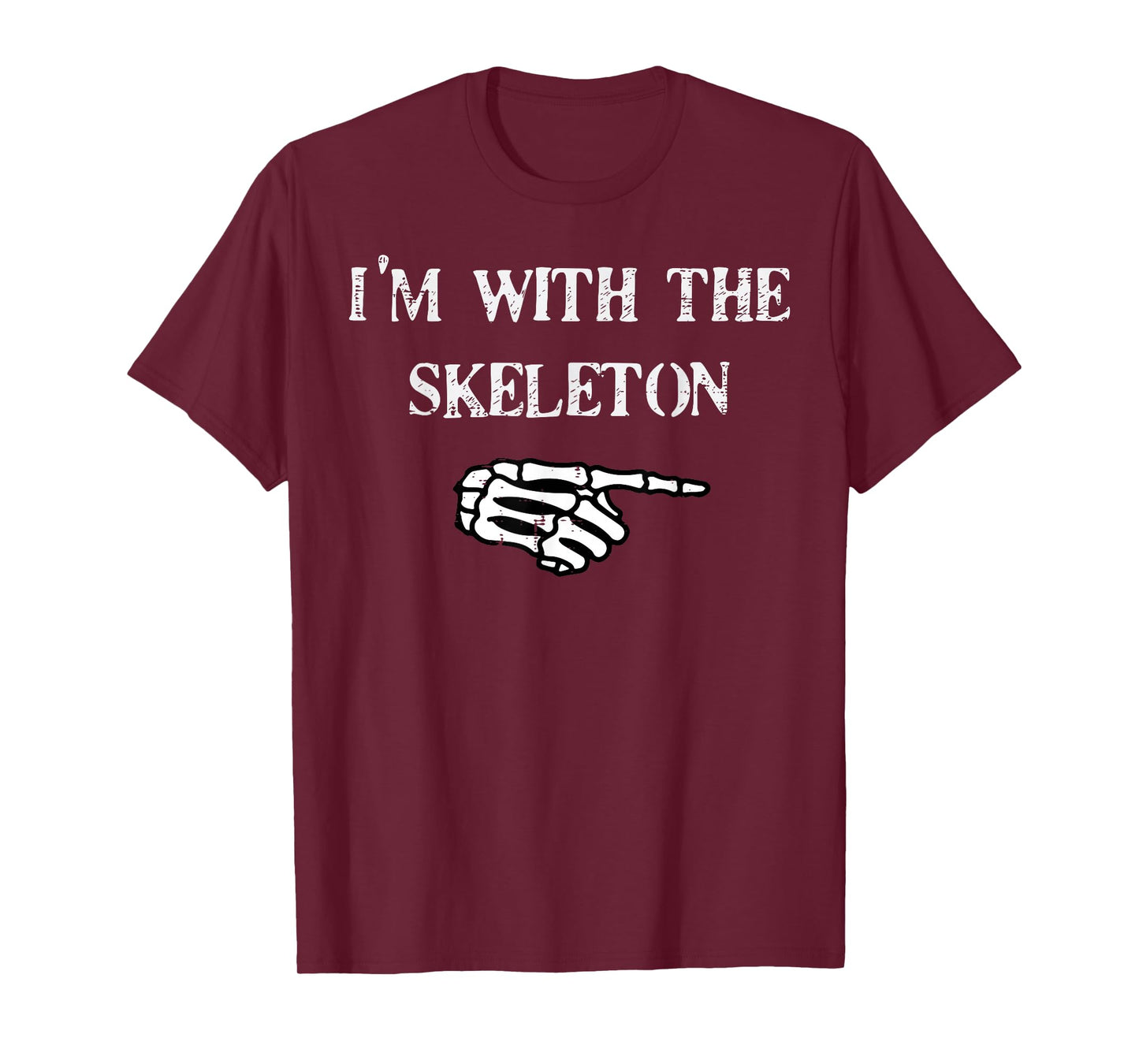 Halloween Matching Im with Skeleton Costume Men Women Kids T-Shirt