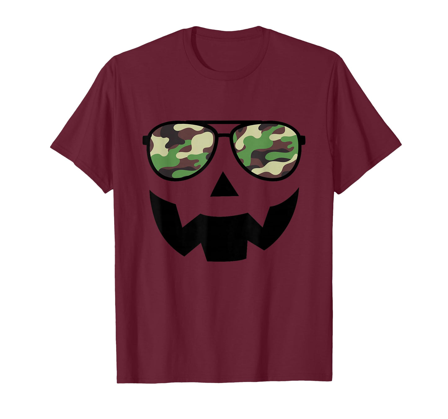 Camo Halloween Pumpkin Sunglasses Funny Boys Camo Halloween T-Shirt