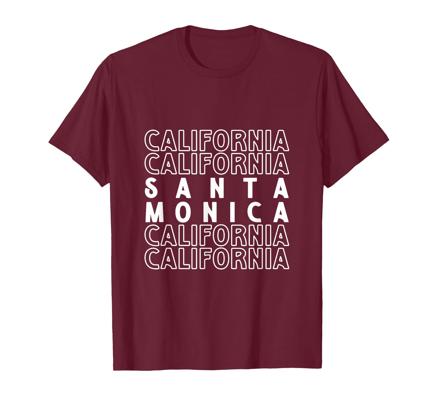 Santa Monica California LA CA for Men Women. T-Shirt