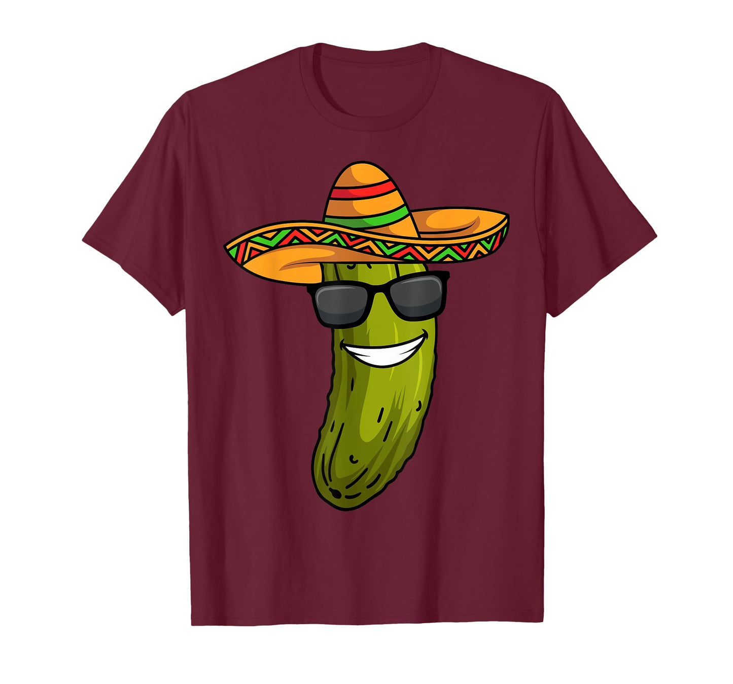 Cucumber Pickle Sombrero Costume Funny Mexican T-Shirt