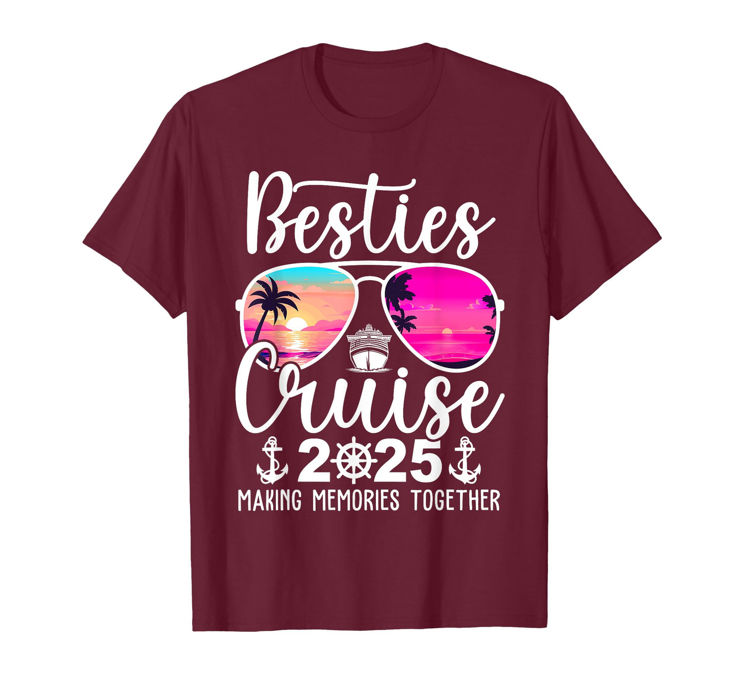 Besties Cruise 2025 Besties Cruising Summer Vacation Trip T-Shirt