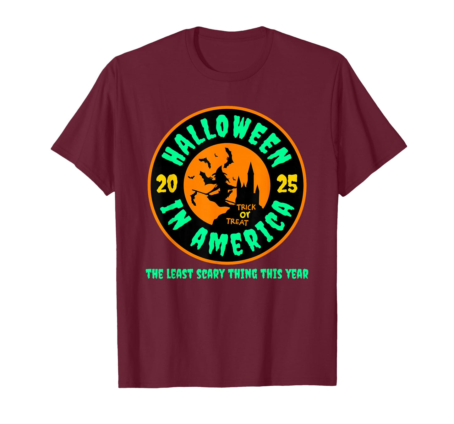 Halloween in America 2025 Funny Witch T-Shirt