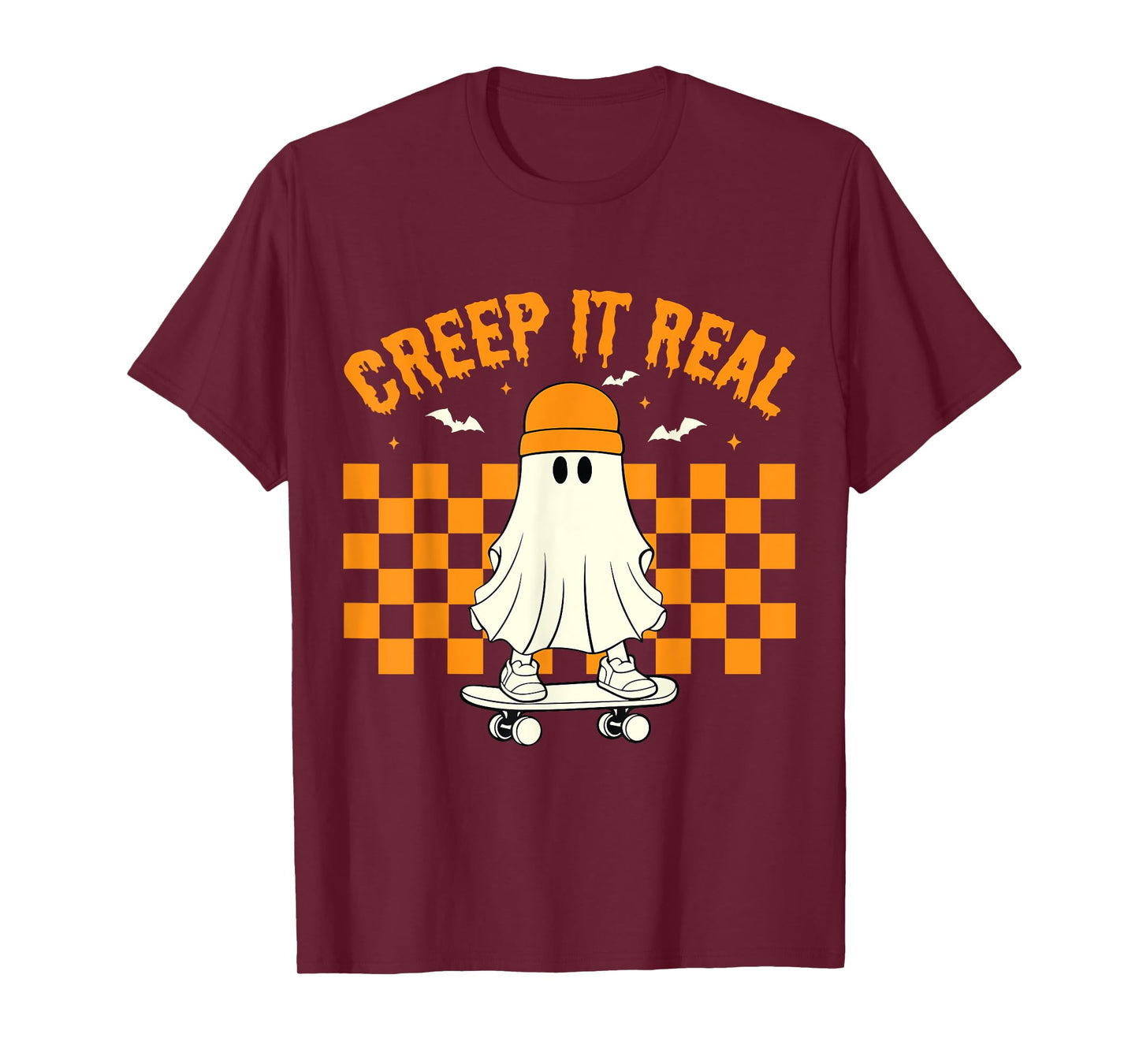 Retro Halloween Cute Ghost Halloween Creep it Real Toddler T-Shirt