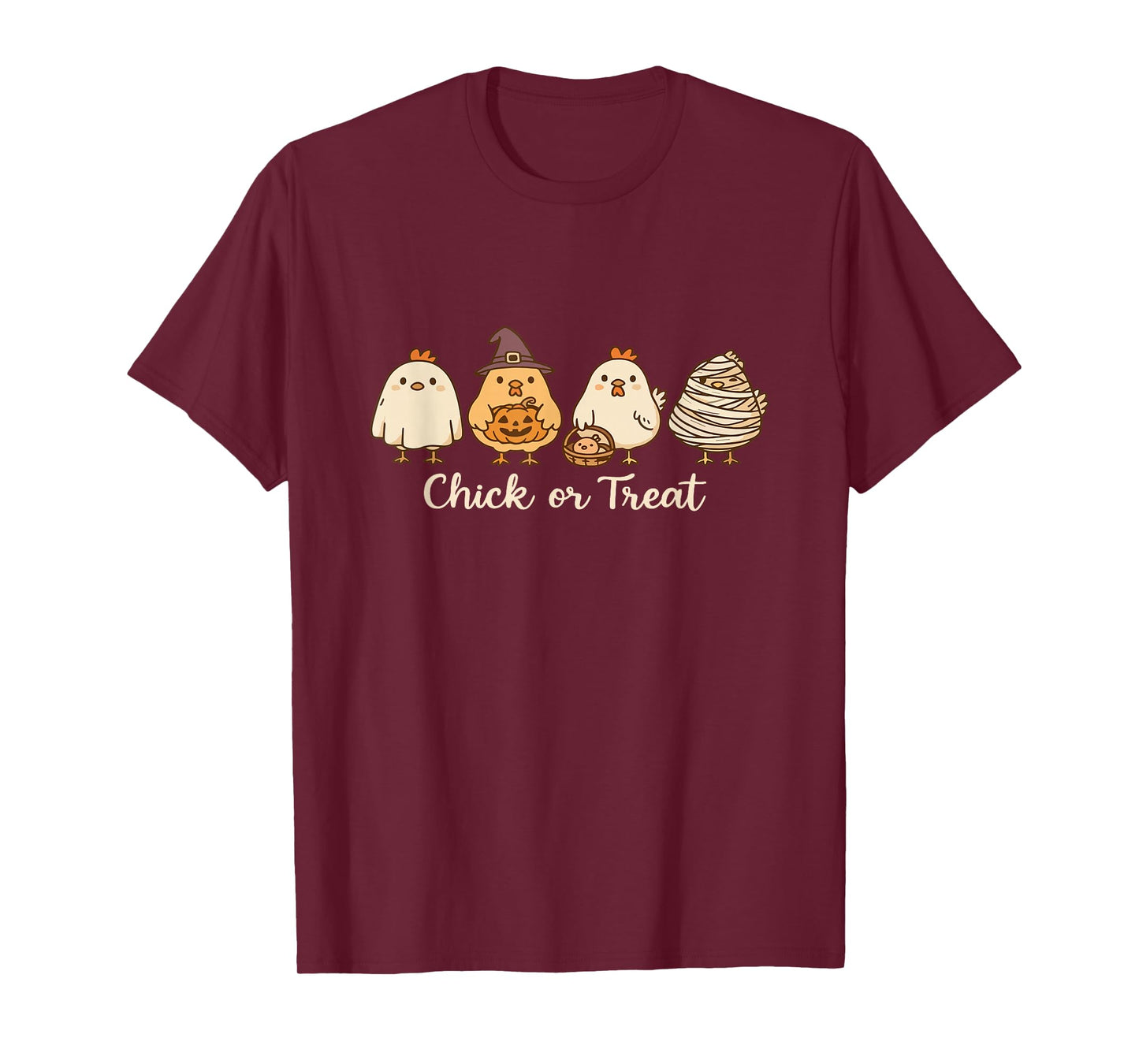 Chick or Treat Halloween Chicken Ghost Spooky Chicken Lover T-Shirt