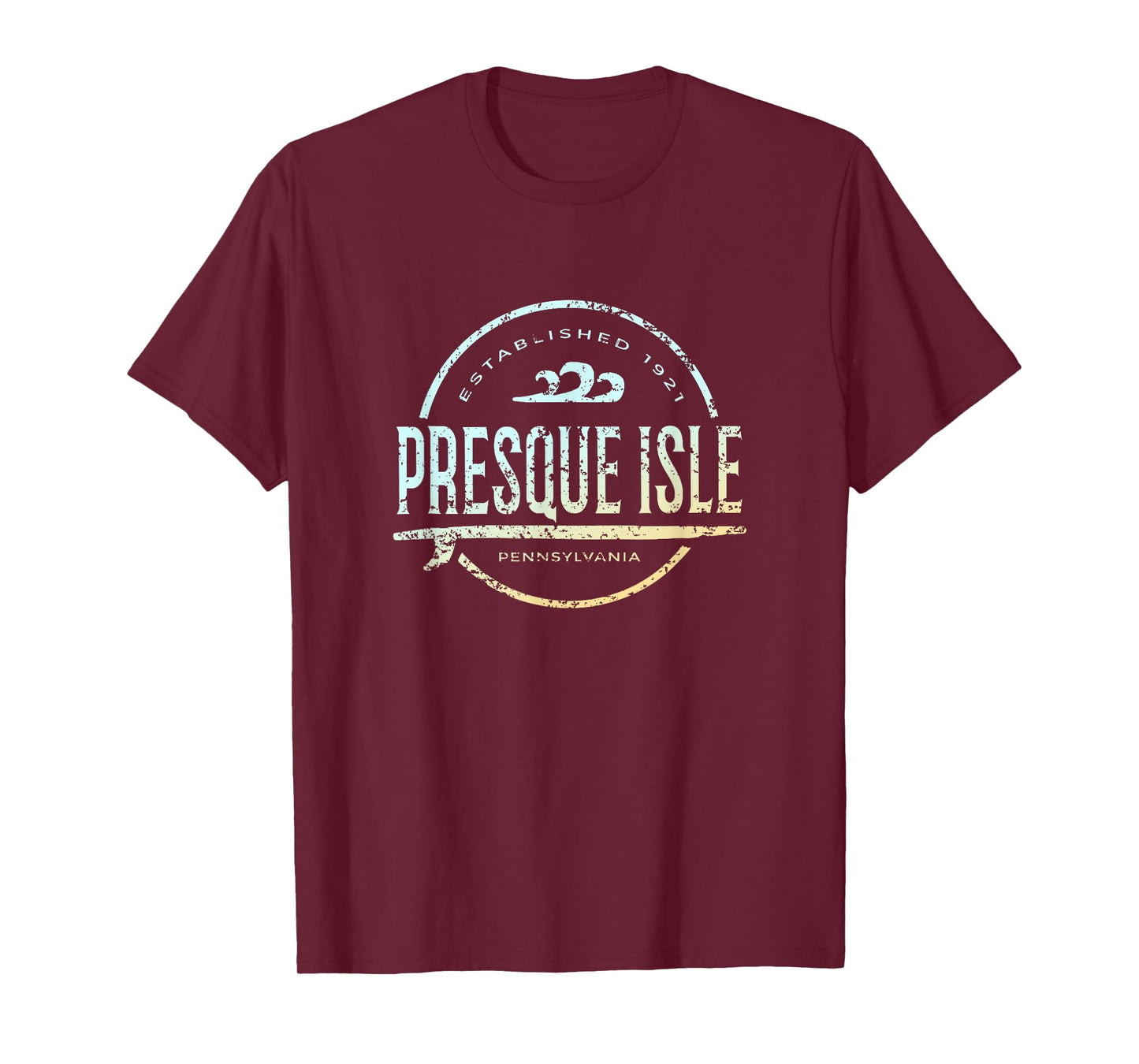 Presque Isle - Retro Presque Isle Pennsylvania Vintage Surf T-Shirt