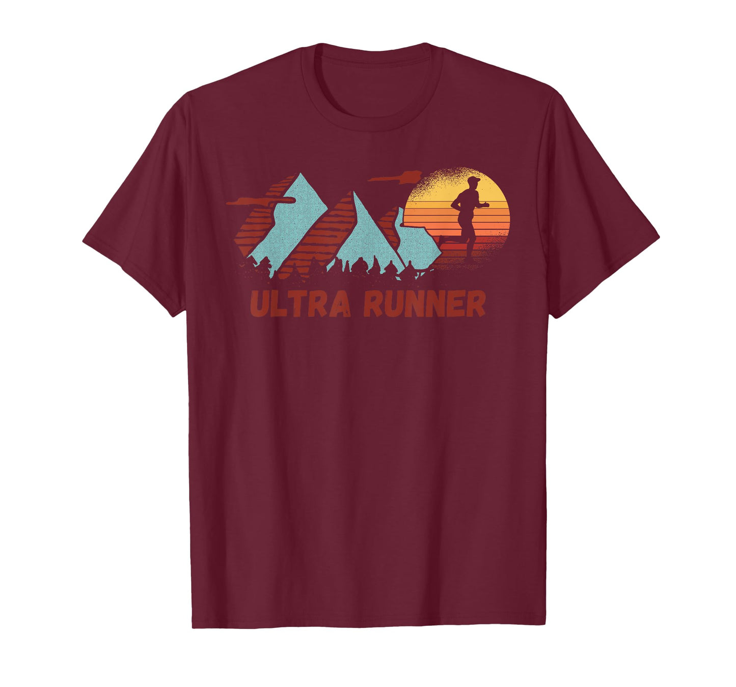 Ultra Runner Vintage Retro Runners Marathon Running Gym T-Shirt