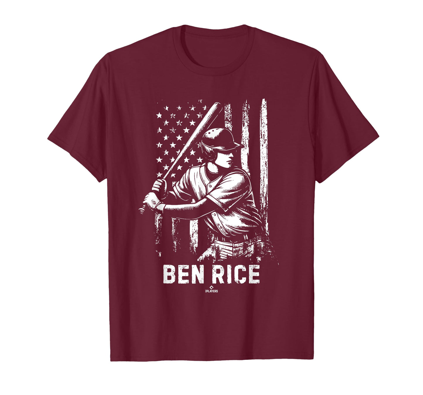 Player Illustration Flag Ben Rice Prospect Baseball Fan Gear T-Shirt