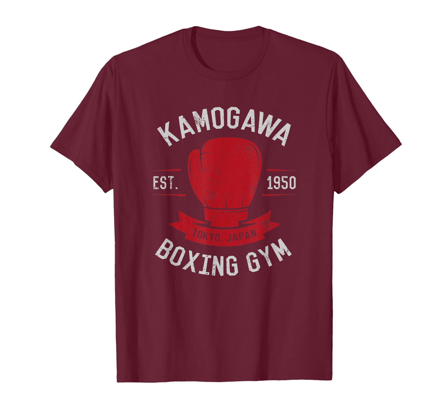 Vintage Boxing Gloves Kamogaw Boxing Gym Japan Est. 1950 T-Shirt