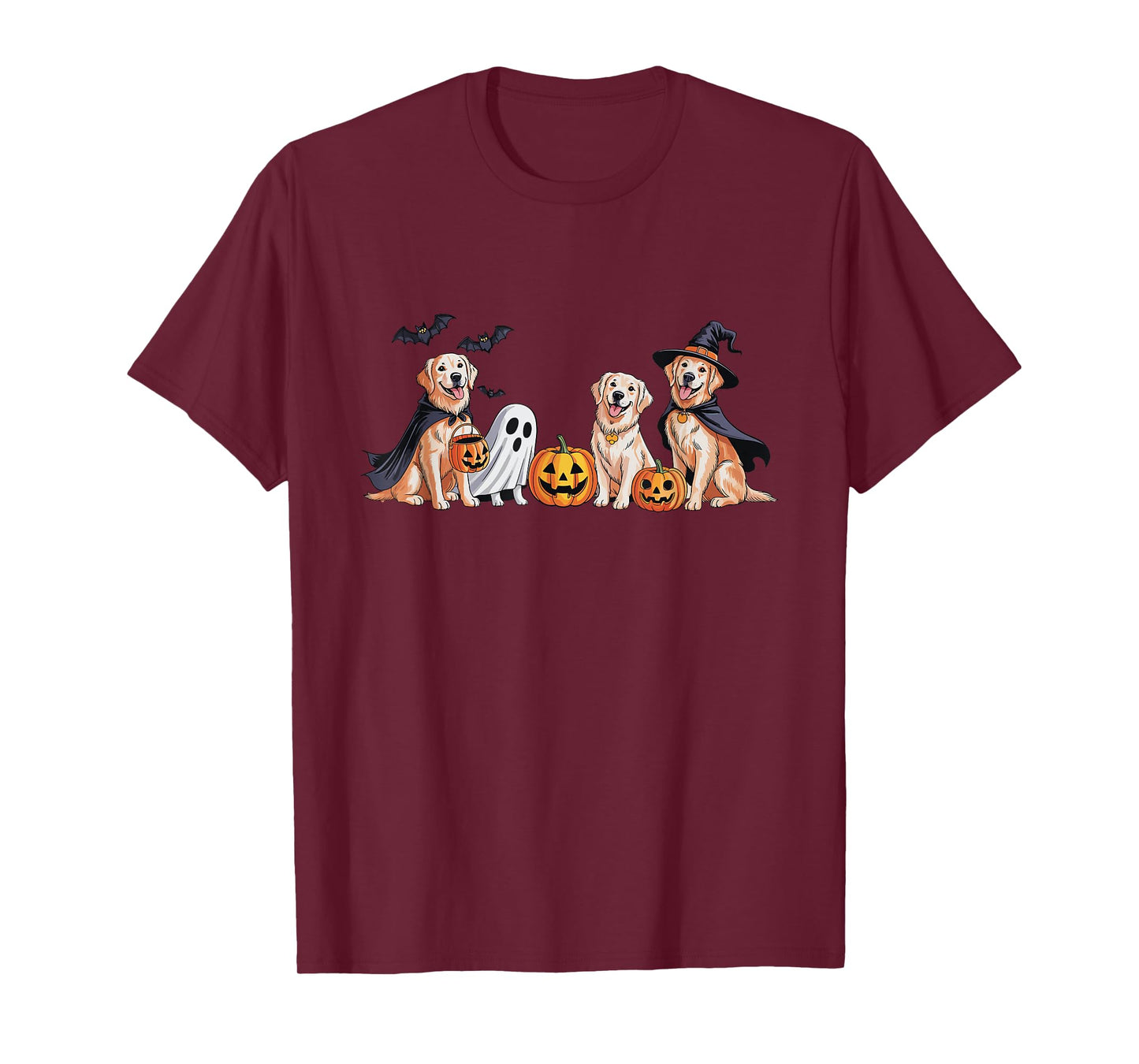 Witch Golden Retriever Halloween Golden Retriever Dog Mom T-Shirt