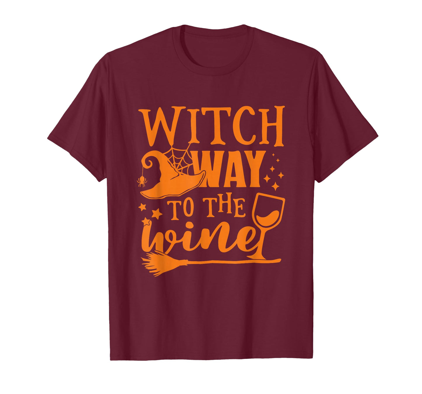 Witch Way to The Wine Funny Halloween Wine Lover T-Shirt
