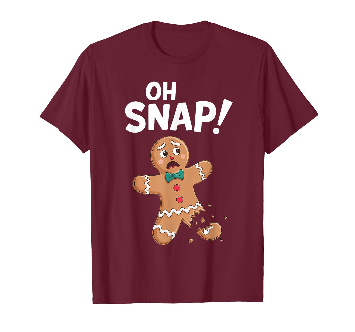 Oh Snap Gingerbread Man Shirt Adult Kids Men Women Costume T-Shirt