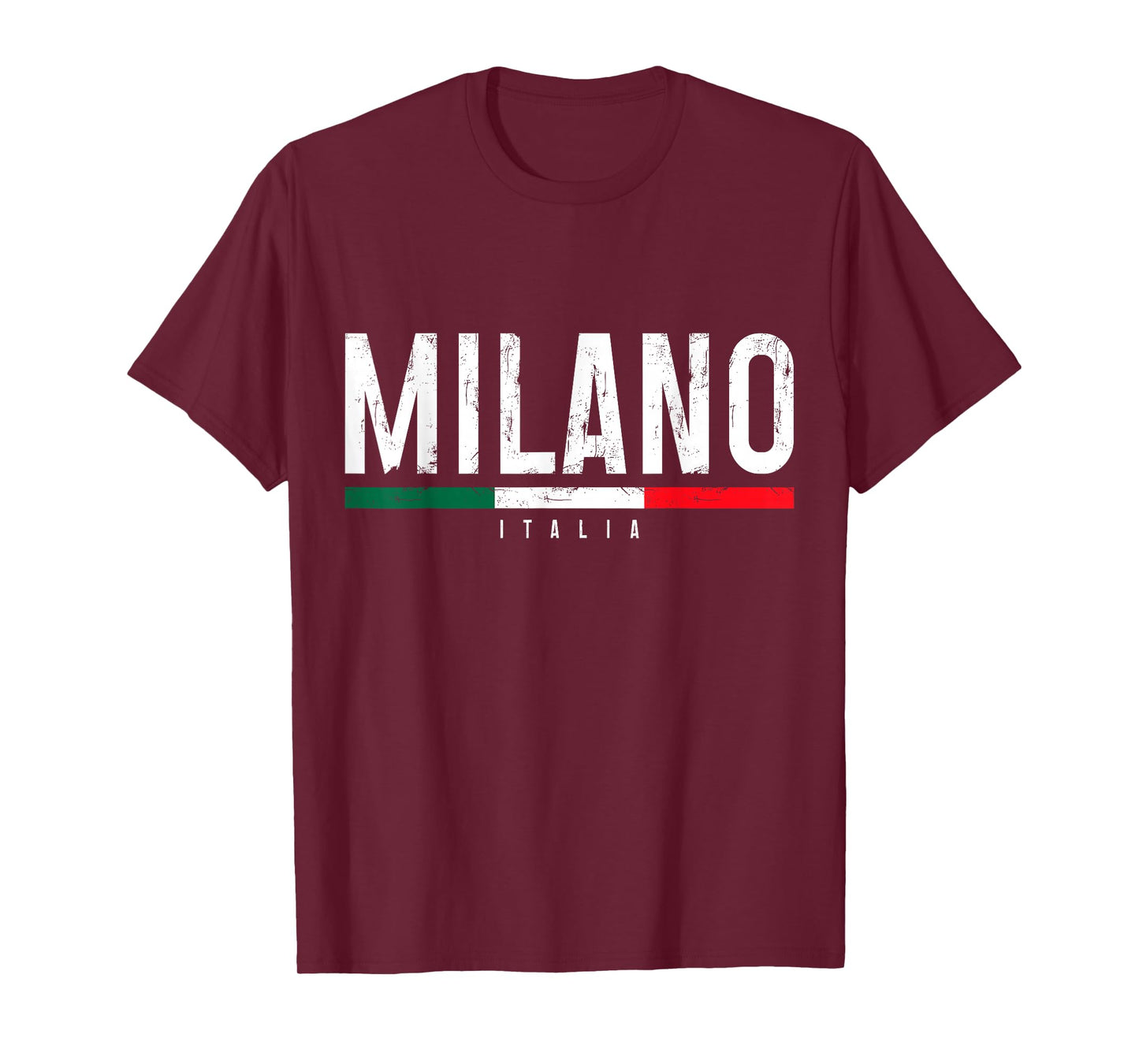 Milano Italia Italian Flag Vintage Italy Souvenir T-Shirt