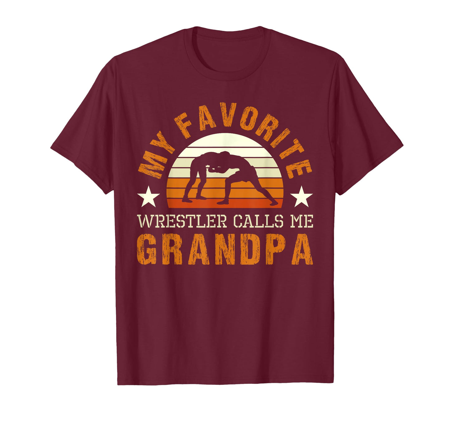 My Favorite Wrestler Calls Me Grandpa Wrestling Coach T-Shirt