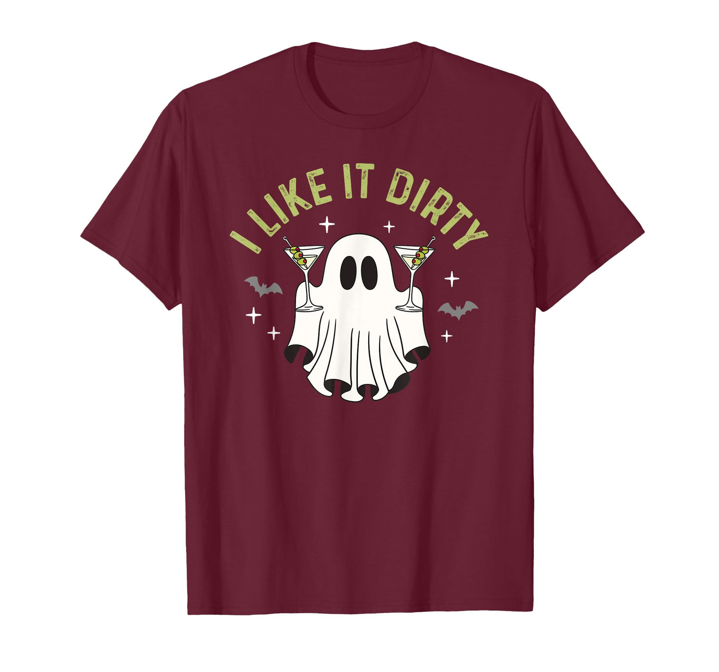 I Like It Dirty Halloween Dirty Martini Ghost T-Shirt