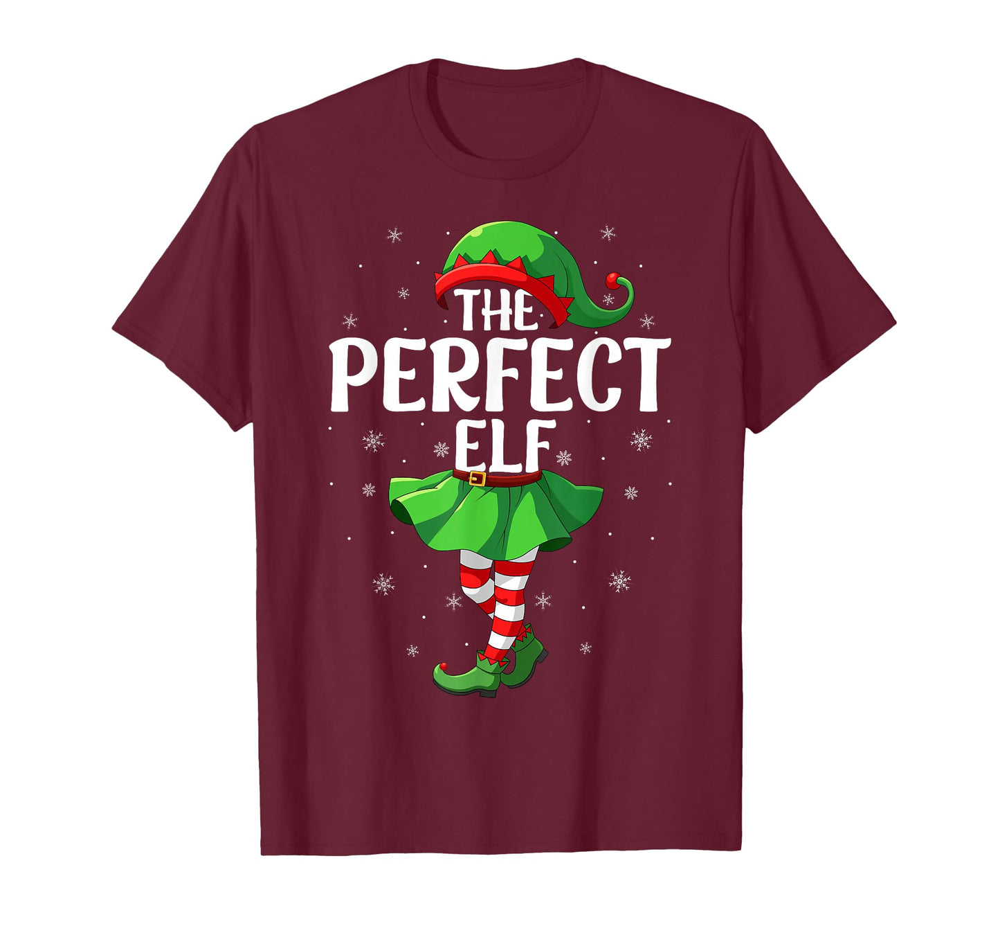 Perfect Elf Christmas Girls Women Elf Squad Xmas Family T-Shirt
