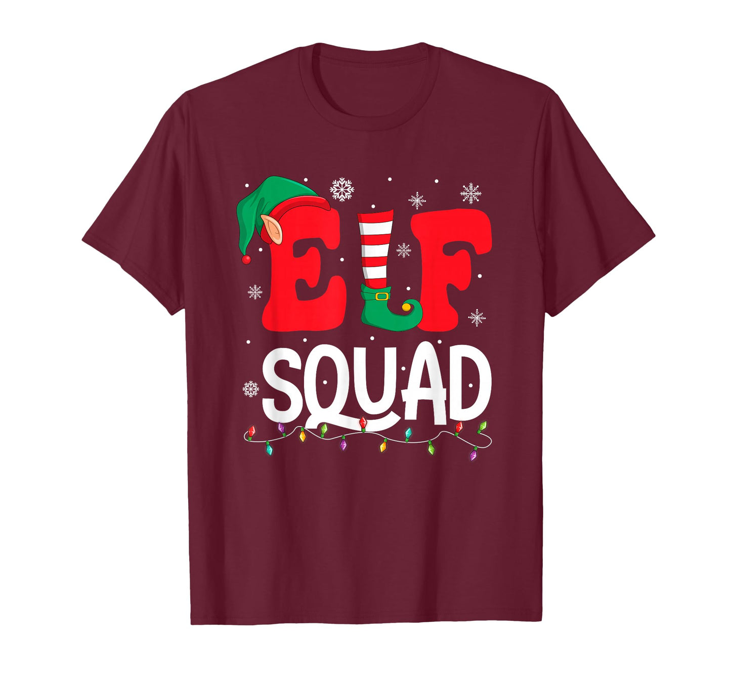 Elf Squad Christmas Matching Family Group Elf Xmas T-Shirt