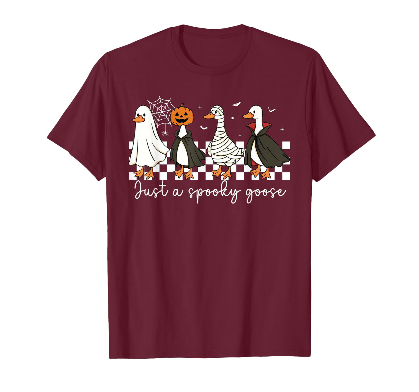 Just A Spooky Goose Halloween Silly Goose Funny Halloween T-Shirt