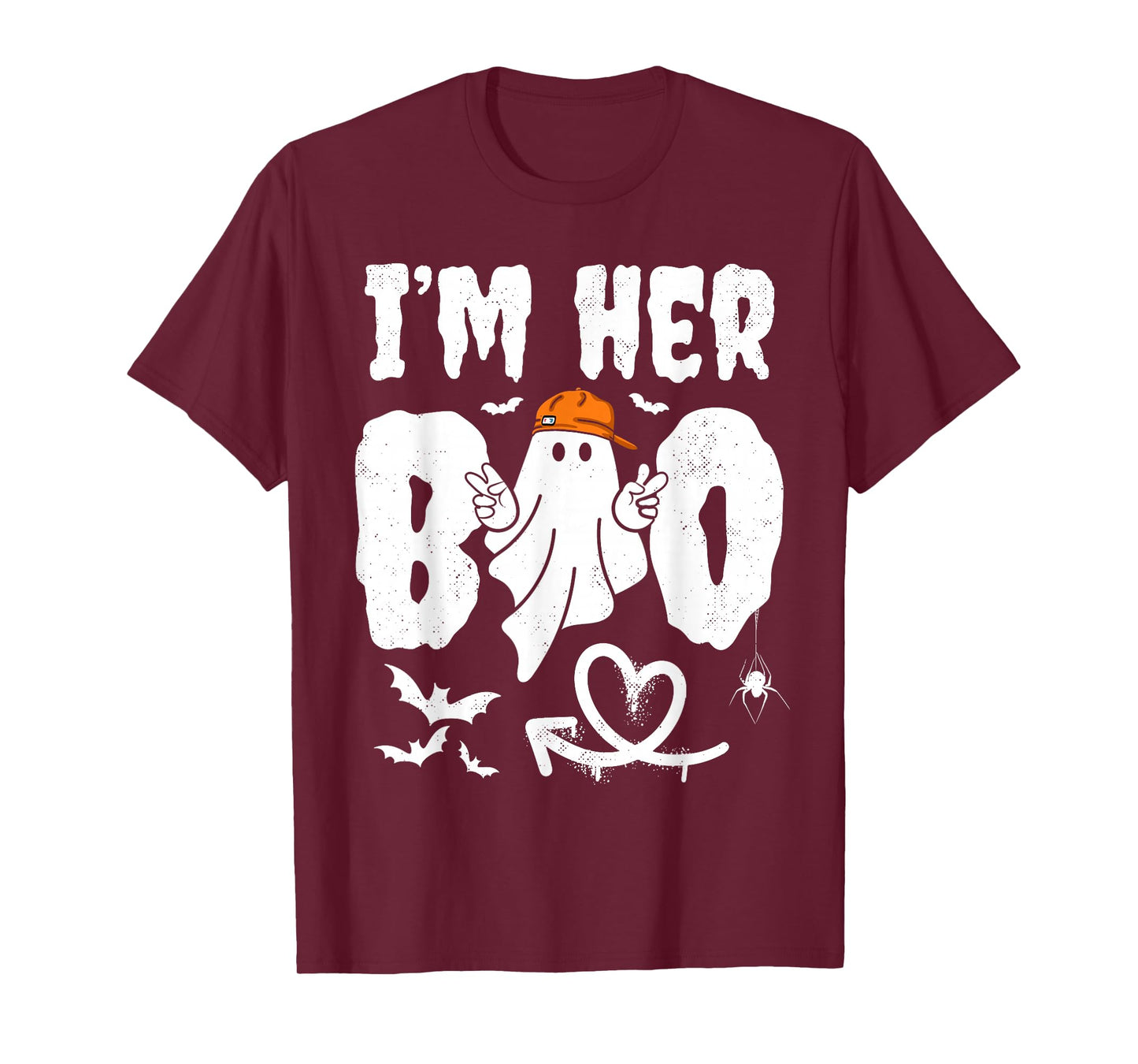 Im His Boo Im Her Boo Funny Matching Halloween Ghost Couples T-Shirt