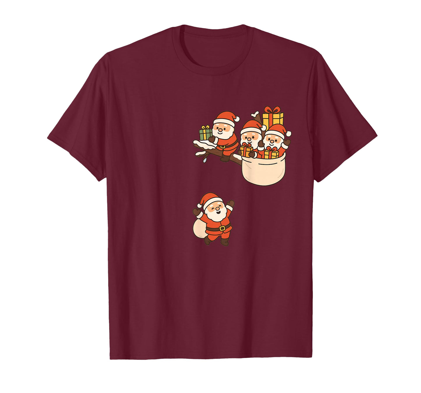 Funny Santa Claus Gift Cute Playing T-Shirt