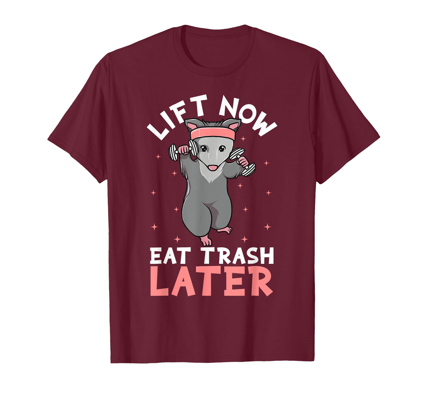 Lifting Opossum Tshirt Funny Workout Gift Bodybuilding T-Shirt