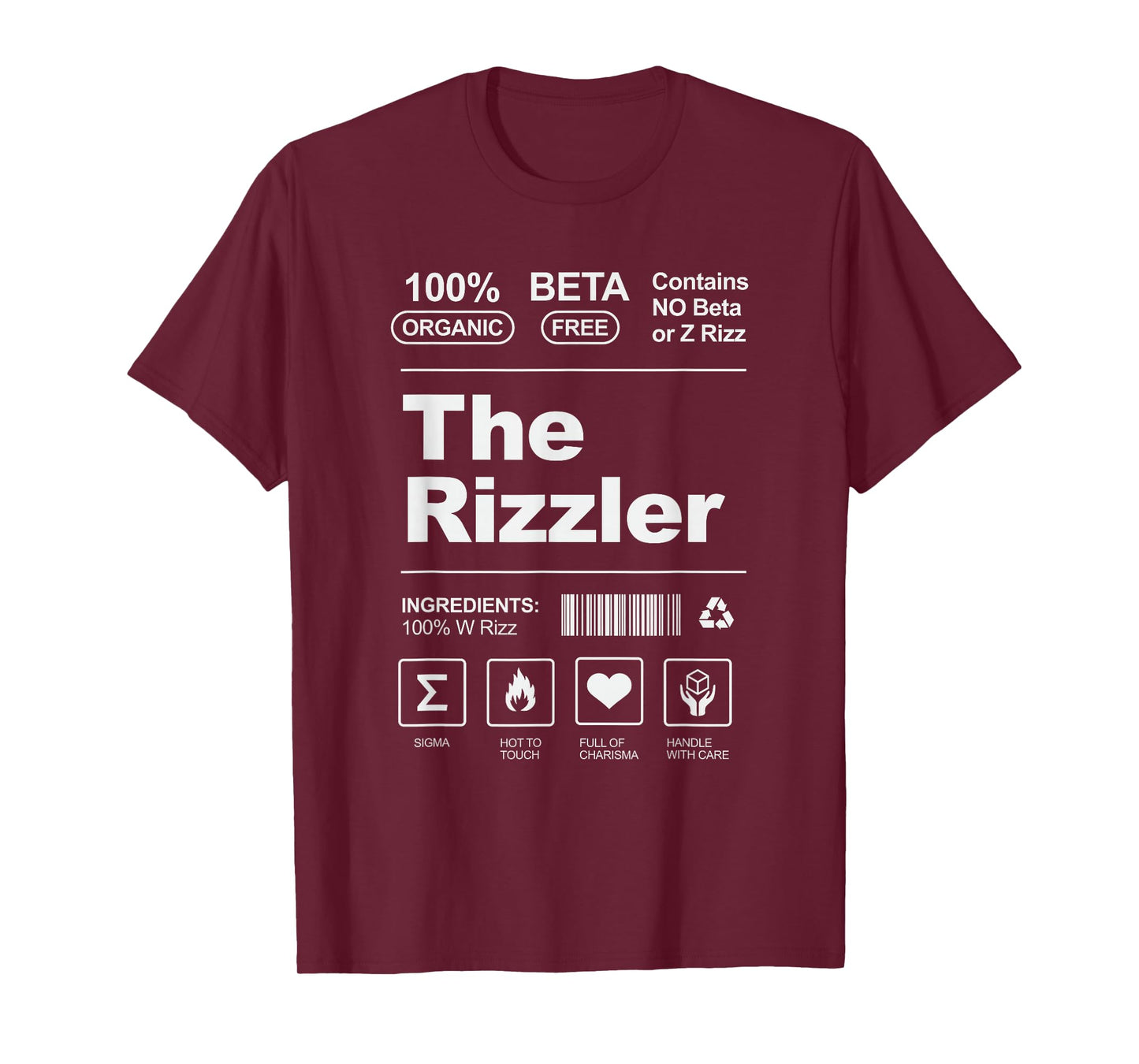 The W Rizzler Package Design For The Rizz God T-Shirt