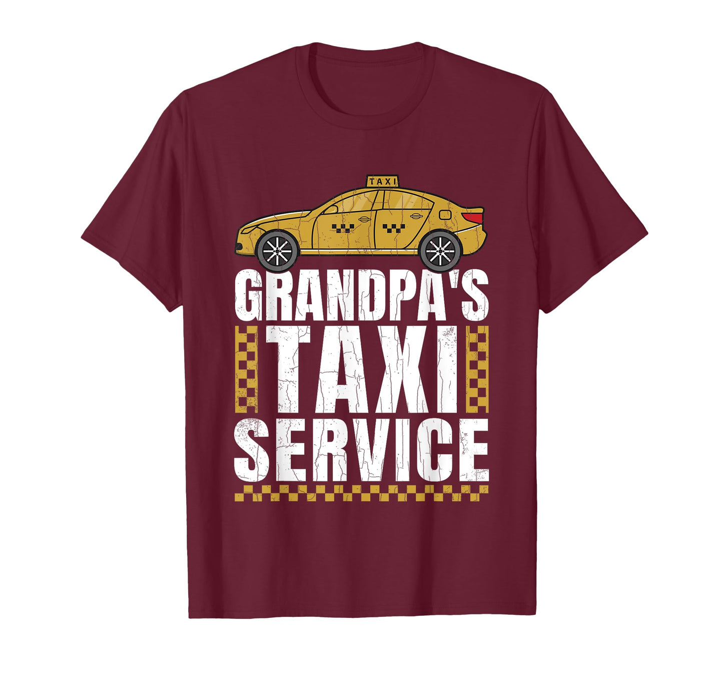 Grandpa's Taxi Service Funny Taxi Driving Cab Lover Graphic T-Shirt