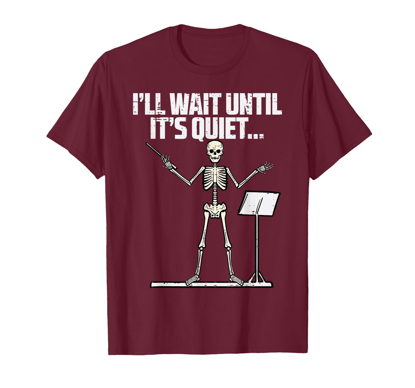 Halloween Music Conductor Wait Until Quiet Costume Men Women T-Shirt