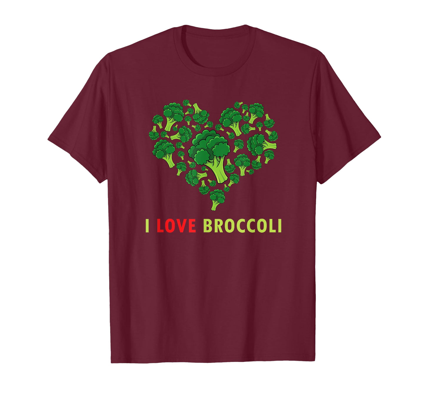Funny Broccoli Gift - I Love Broccoli - Kids Vegetarian Keto T-Shirt