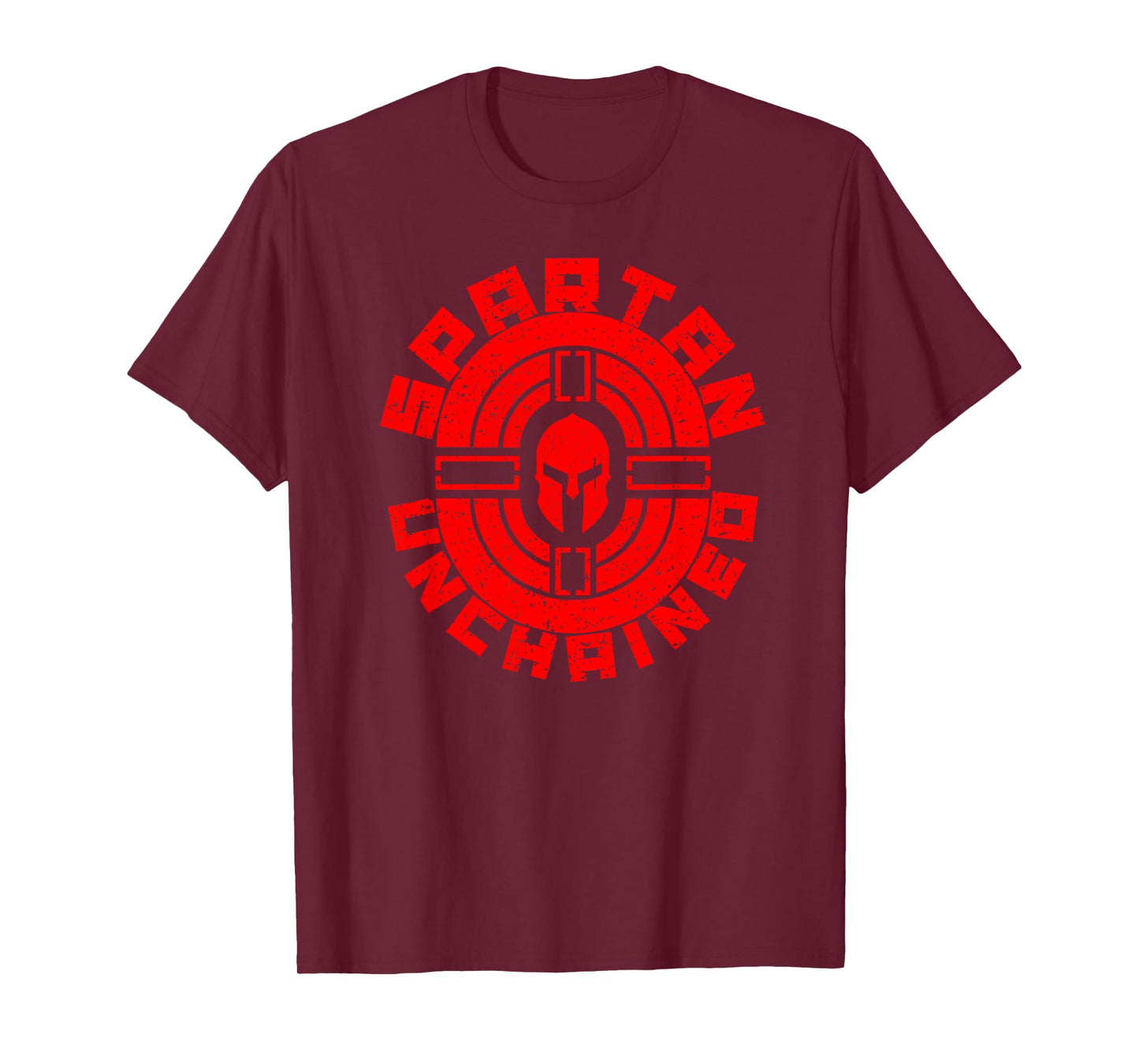 Spartan Unchained Bodybuilding T-Shirt Warrior Race Gym T-Shirt